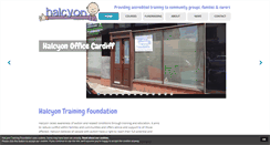 Desktop Screenshot of halcyon-foundation.org.uk